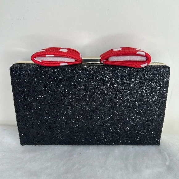 NWT Kate Spade x Disney Minnie Mouse BOW CLUTCH Crossbody Handbag Purse - Picture 1 of 9